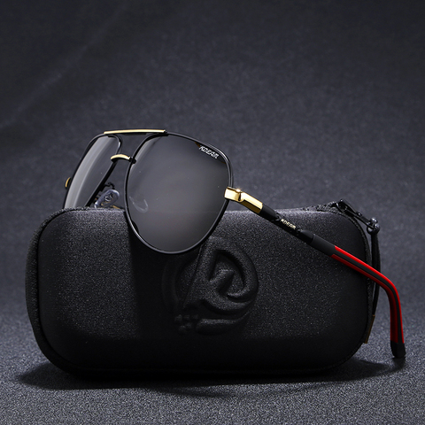 KDEAM-gafas de sol polarizadas para hombre, lentes de sol unisex de 63mm, con bisagras de acero inoxidable con carga de resorte, al aire libre para conducción, incluye paquete completo ► Foto 1/6