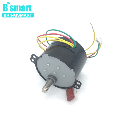 Bringsmart 50 KTYZ AC Motor síncrono/24/220 V CW/CCW Mini Motor de engranaje 1-50 rpm, imán permanente lento reductor de velocidad de motores ► Foto 1/1