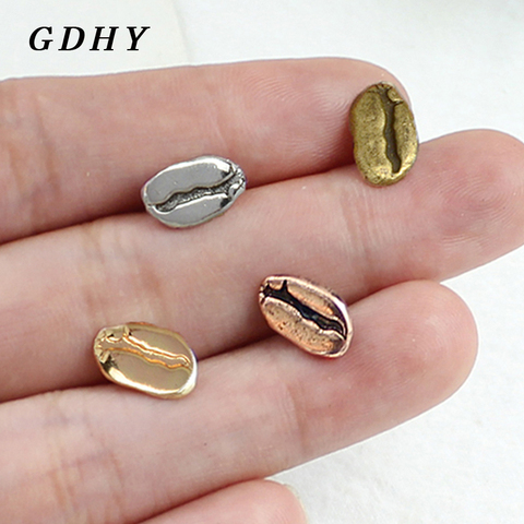 GDHY 1 Uds café broche de frijoles color a 4 Pin de Metal precioso café broches con forma de judía Pines de solapa de las mujeres de la joyería de los hombres Barist regalos Brosch ► Foto 1/6