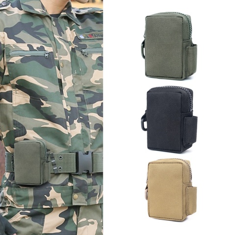 Molle-bolsa táctica EDC para dispositivos de utilidad, riñonera 1000D, equipo militar, portátil, impermeable, bolsas para acampar y senderismo, 2022 ► Foto 1/6