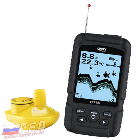 Lucky FF718Li-W ruso versión Wireless Fish Finder sonar real impermeable con RU en manual de usuario ► Foto 1/6