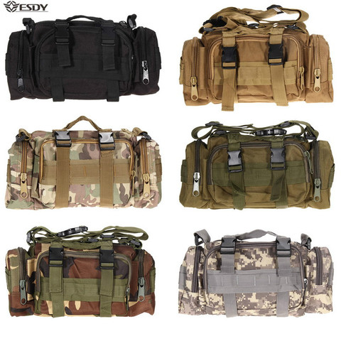 Bolsa de cintura para senderismo al aire libre, 600D, impermeable, Oxford, escalada, hombro, militar, táctica, pesca, Camping ► Foto 1/6