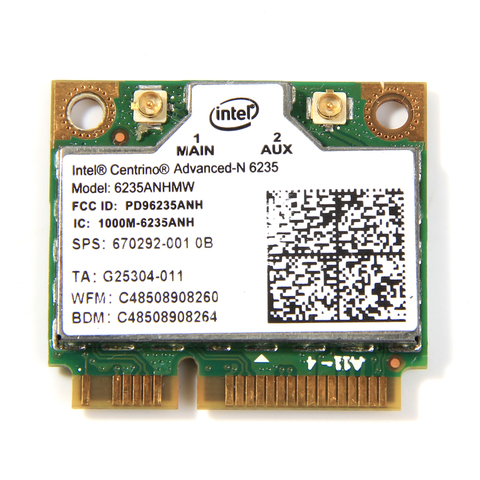 Doble banda 300Mbps inalámbrico Bluetooth 4,0 para Intel Centrino Advanced-N 6235 6235ANHMW medio Mini PCI-E Wifi tarjeta 802.11agn ► Foto 1/5