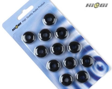 HG-almohadillas de espuma negras para auriculares, 6 pares ► Foto 1/1