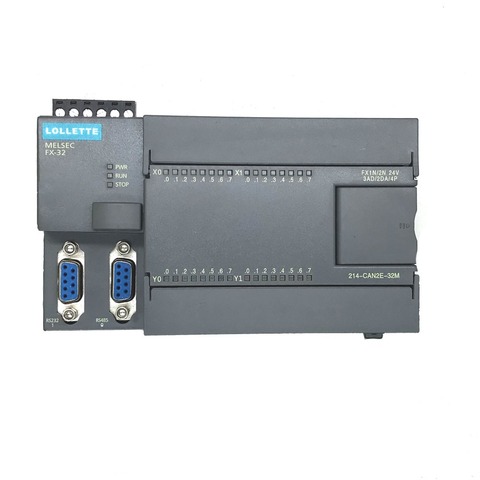 FX1N FX2N 32MR 3AD 2DA controlador PLC 16DI 16DO... RS485 Modbus RTU para GX ► Foto 1/1