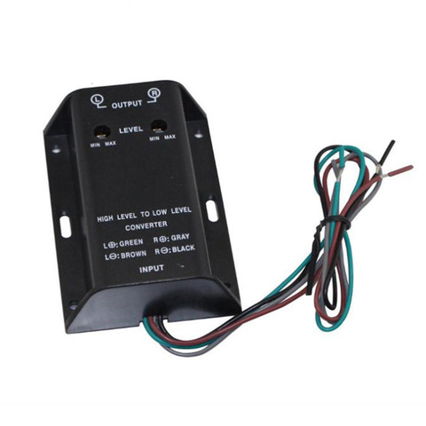 Adaptador convertidor de altavoz RCA para coche, salida de alto a bajo nivel, cable adaptador de Audio de bajos de Audio ► Foto 1/3