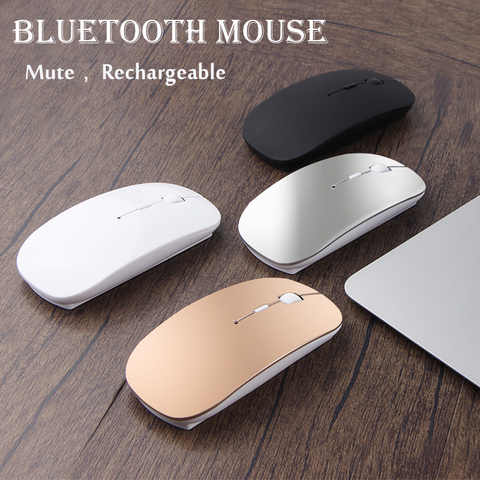 Ratón recargable Bluetooth para Apple Macbook air, Xiaomi, Macbook Pro, Huawei Matebook, portátil, Notebook ► Foto 1/6