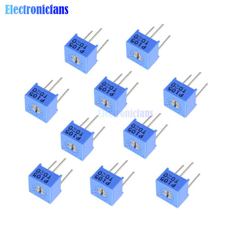 10 Uds 3362P 101, 102, 103, 104, 105, 201, 202, 203, 204, 501, 502, 503, 504 1K 2K 5K 10K 20K 50K 100K Trimpo potenciómetro de ajuste Variable ► Foto 1/6