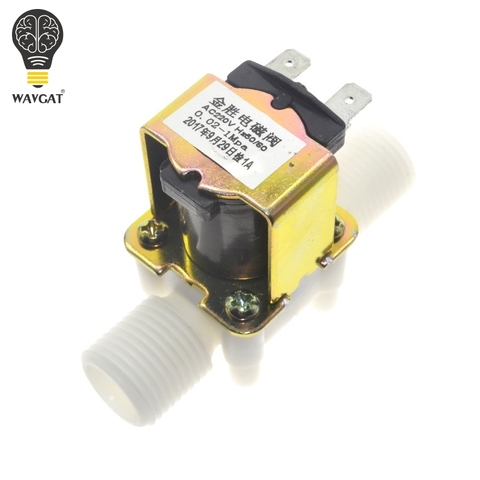 AC220V válvula solenoide eléctrica magnética N/C/agua de entrada de aire interruptor de flujo N/C 1/2 