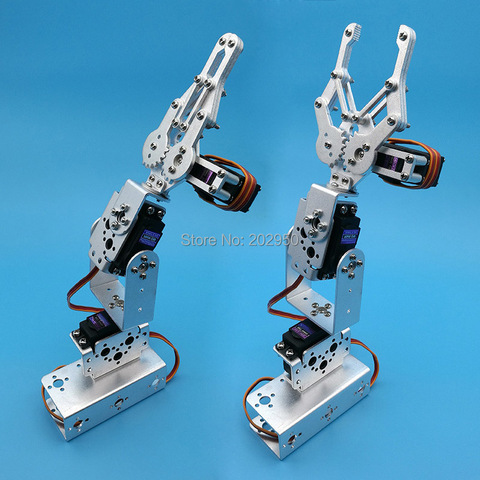 1 Juego de plata 3 Dof Kit de montaje de abrazadera de brazo mecánico para Control remoto Robot inteligente DIY modelo de promoción ► Foto 1/6