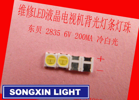 Tira de luces LED con luz de fondo para TV, 200 Uds., para mantenimiento, Konka Changhong Amoi, 2835 SMD, cuentas LED de 6V ► Foto 1/5