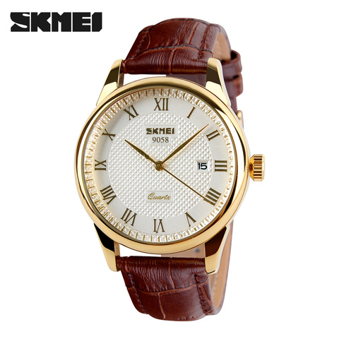 Relojes de cuarzo de marca superior para hombre, relojes de pulsera de negocios casuales de moda Skmei, relojes de pulsera impermeables para hombre, reloj Masculino ► Foto 1/6