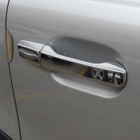 Manija de la puerta de acero inoxidable cubierta adornos para Volvo XC90 2002, 2003, 2004, 2005, 2006, 2007, 2008, 2009, 2010, 2011, 2012, 2013, Año 2014 ► Foto 1/1