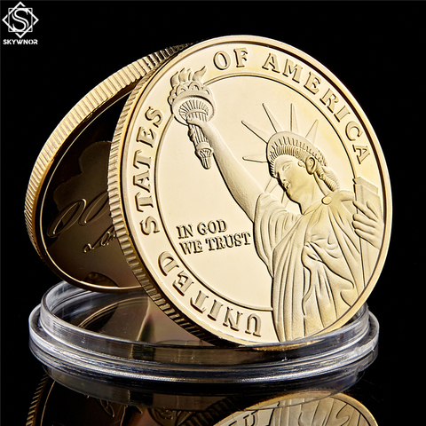 Estados Unidos de América 999/1000, medalla de oro de Honor en Dios, We Trust Liberty Challenge monedas ► Foto 1/6