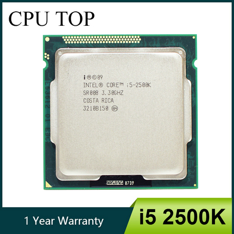 Intel Core i5 2500K procesador Quad-Core de 3,3 GHz LGA 1155 TDP 95W 6MB de caché con Gráficos HD Desktop CPU ► Foto 1/2