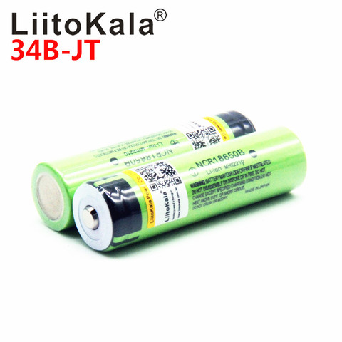 LiitoKala-Batería de ion de litio recargable para linterna, 2022, 18650, 3400mAh, 3400 V, NCR18650B, sin PCB, 3,7 ► Foto 1/3