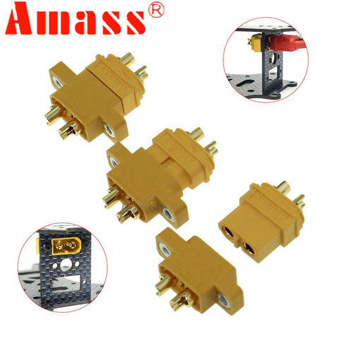 Conector AMASS enchufe XT60E-M montaje XT60 conector macho para piezas RC 2 piezas/5 piezas/10 piezas ► Foto 1/6