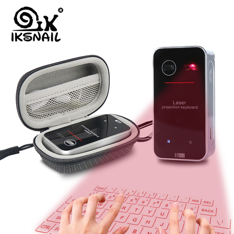 Teclado láser Bluetooth IKSNAIL teclado de proyección Virtual inalámbrico portátil para iphone Android teléfono ipad Tablet ordenador portátil ► Foto 1/6