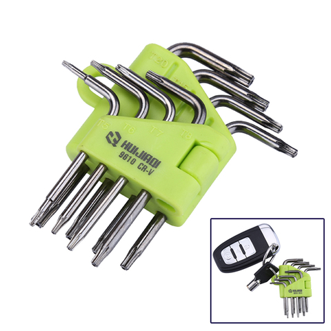 8 unids mini Torx Destornilladores set T5 T6 T7 T8 T9 T10 T15 T20 reparación Herramientas set Chave de fenda ► Foto 1/6