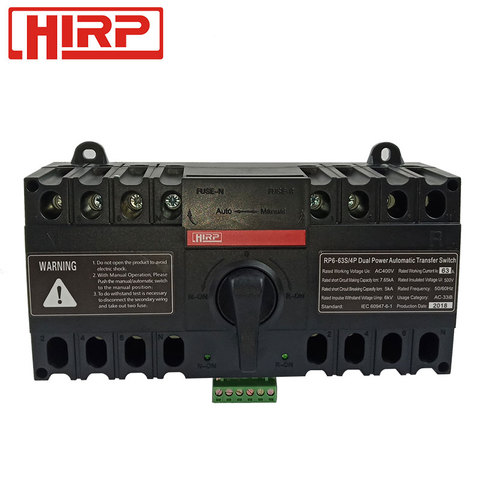 4P 63A 220V interruptor de transferencia automática ATS para generador ► Foto 1/1