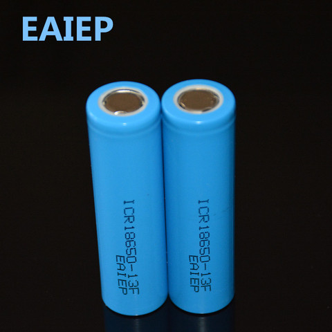 EAIEP-batería de ion de litio recargable, 2 unidades/lote, 3,7 V, 18650, 1300mAh, para linterna Led, juguetes, cámara, batería ► Foto 1/2