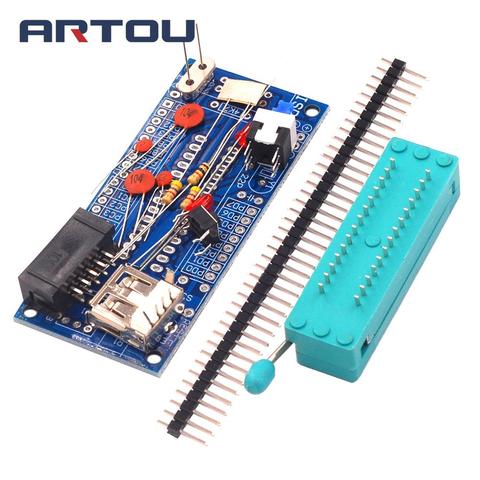 Gran oferta DIY Kit ATmega8 ATmega48 AVR tablero de desarrollo de sistema mínimo Mini paquete de electrónica piezas sin Chip ► Foto 1/4