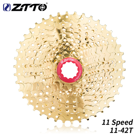 ZTTO-Cassette dorado para bicicleta de montaña, piñón libre de 11 velocidades, 11-42T, para XT M8000 SLX M7000 k7 NX GX ► Foto 1/6