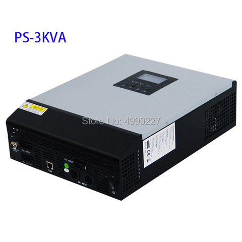 Inversor híbrido de onda sinusoidal pura de 3KVA, controlador de carga Solar de 50A PWM, entrada de 24 VDC, salida de 220 V/230VAC ROHS CE UL SAA PS-3K ► Foto 1/6