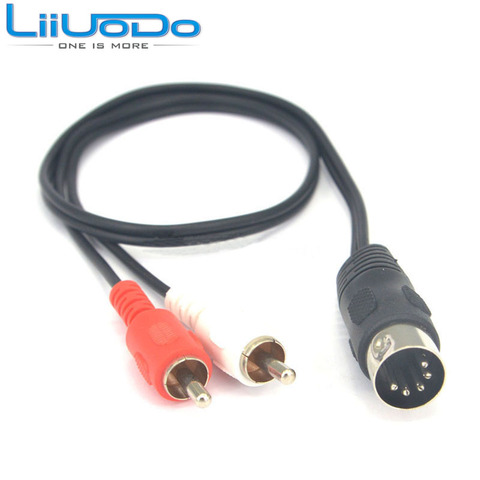 5-Pin DIN hombre MIDI Cable 2 RCA macho de Cable de Audio para Naim Quad sistemas estéreo 50CM 150CM ► Foto 1/5