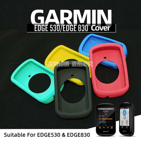 Garmin EDGE 530 funda protectora caso de borde de 520 más 530 de 830 cubierta protectora de silicona GPS de bicicletas ordenador pantalla de protección película ► Foto 1/6