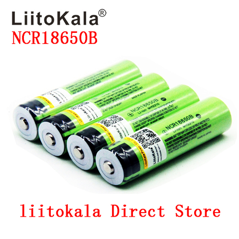Nuevo Original LiitoKala 18650 de 3400 mAh de la batería de 3,7 V Li-ion recargable de la batería 18650B18650 3400 NCR18650B ► Foto 1/6