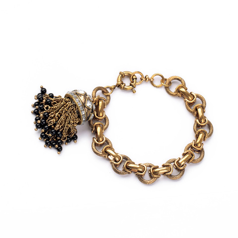 Precio a granel 2014 otoño Estilo Vintage femenino antiguo Color dorado Bud pulsera acrílica ► Foto 1/6