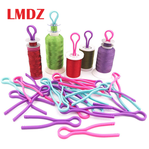 LMDZ-bobina de plástico con Clip para hilo de coser, accesorios de almacenamiento de ropa, organizador de suministros acolchados, 5/10/20 Uds. ► Foto 1/6
