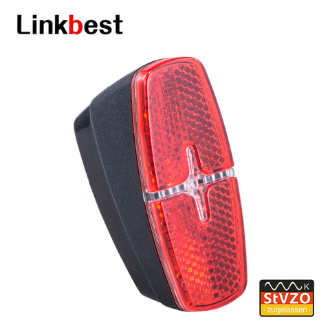 Linkbest luz trasera LED Luz de bicicleta, impermeable IPX-4, 6V-48V para hub dynamo ► Foto 1/5