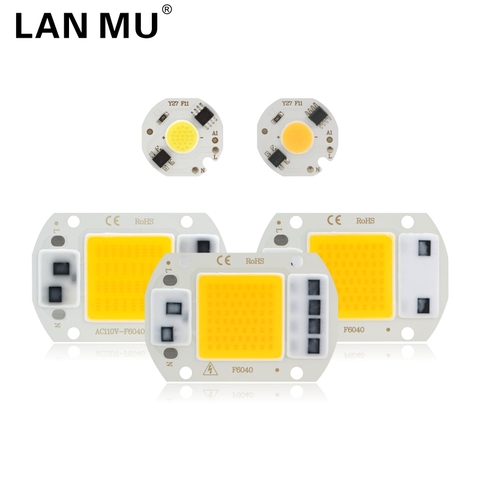 Chip LED COB de 10W, 20W, 30W, 50W, 220V, IC inteligente sin necesidad de controlador, 3W, 5W, 7W, 9W, Bombilla LED para lámpara para foco de luz de inundación, iluminación Diy ► Foto 1/6