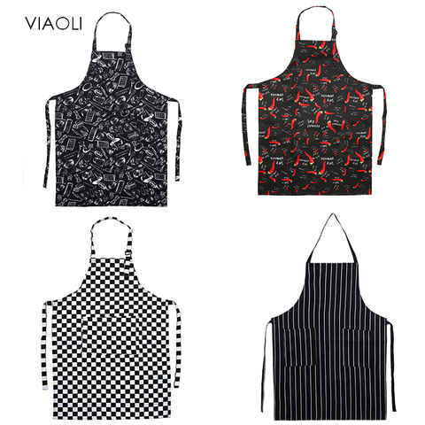 Delantal ajustable de Chef para mujer y hombre, nuevo accesorio de cocina, para restaurante, vestido para cocina, 8 colores, venta al por mayor ► Foto 1/6