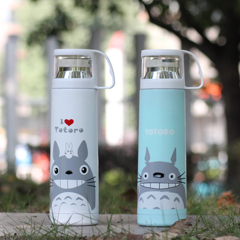 Ussirro-Tazas con estuche cerrado de TOTORO, termo de Color puro, herramienta de cocina, regalo ► Foto 1/6