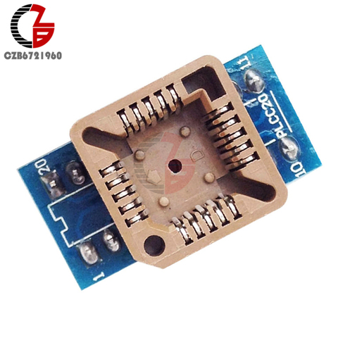 PLCC20 a DIP20 programa Socket IC zócalo de prueba de circuito integrado Universal conversor adaptador de corriente para ► Foto 1/4
