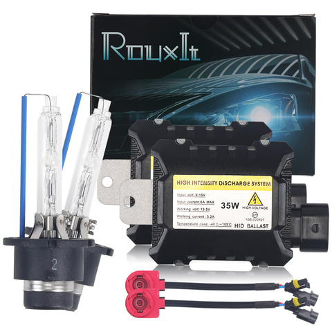 AC 35W D2S Kit para lámpara Xenon bombilla de faro delantero de coche HID lastre 4300k 6000k 8000k xenon D2S D2R luz del coche 12V ► Foto 1/6