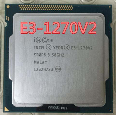 Procesador Intel Xeon, E3-1270, V2, e3-1270, V2, E3, 1270, V2, procesador Quad-Core, LGA1155, CPU de escritorio ► Foto 1/1