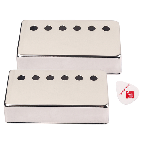 Humbucker-espaciado de polos de 50mm, 16mm de altura, pastilla de guitarra, cubierta niquelada para LP SG Eiphone, piezas de guitarra eléctrica ► Foto 1/6