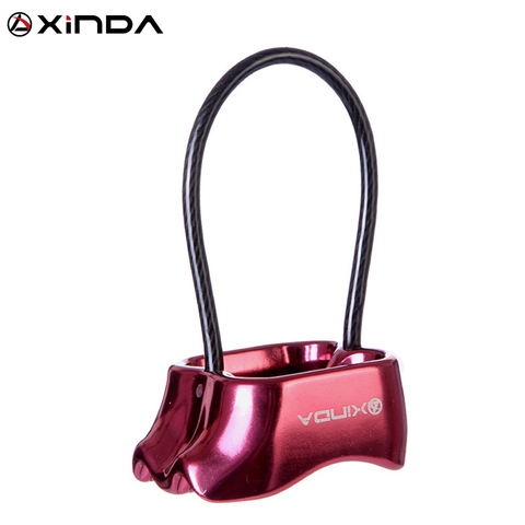 XINDA Rappel profesional ATC Belay Dispositivo de aluminio 25KN descenso al aire libre Camping y senderismo equipo de escalada en roca ► Foto 1/6