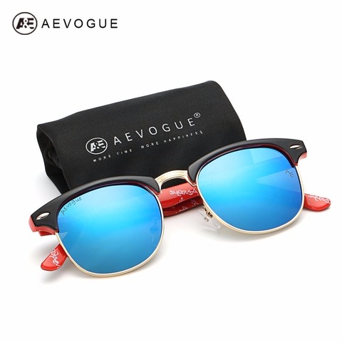 AEVOGUE polarizado gafas de sol hombres Retro remache alta calidad lentes Polaroid estilo de verano de marca de diseño Unisex gafas de sol CE 0369 ► Foto 1/6