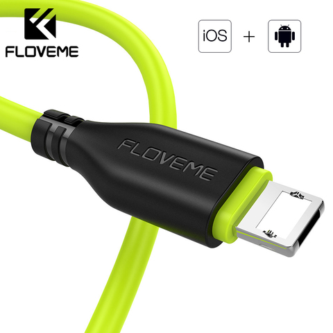 FLOVEME-Cable de iluminación USB Reversible para iPhone, Samsung, Xiaomi, Combo de datos de carga TPE 2A, 0,3 m/1m, 2 en 1 ► Foto 1/6