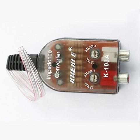 Radio Estéreo para coche, convertidor de altavoz de alta a baja línea RCA de 12V, amplificador de subwoofer automotriz ► Foto 1/6