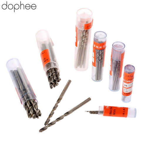 Dophee-brocas helicoidales de 2,0-3,5mm, broca HSS, vástago Micro recto, perforación de madera, herramientas eléctricas para carpintería, aluminio, 10 Uds. ► Foto 1/6