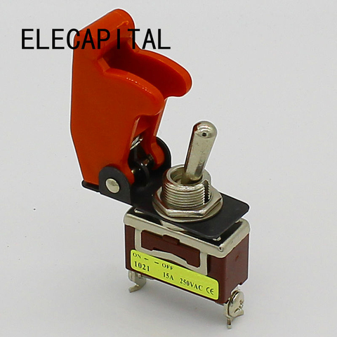 Interruptor de palanca de encendido y apagado con cubierta de protección ► Foto 1/4