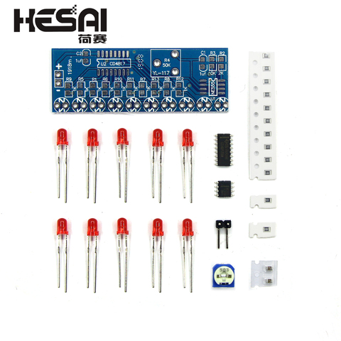 Kits de Electrónica Inteligente NE555 + CD4017, luz de flujo de agua, módulo LED, Kit DIY ► Foto 1/5
