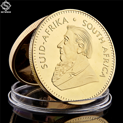 Krugerrand-Moneda de Oro de Sudáfrica, colección de monedas de valor coleccionable, 1 onza, Paul Kruger, 1967 ► Foto 1/6