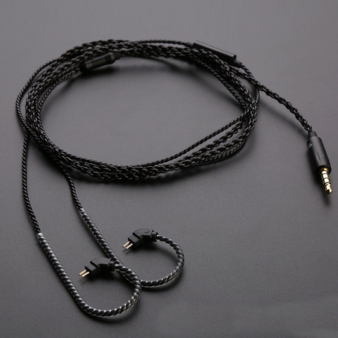 Cable de auriculares Trn, conector de 3,5mm a 0,75mm, 0,78mm, Cable de repuesto mmcx con micrófono ► Foto 1/6